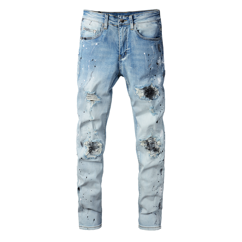 AMIRI Jeans #820 – Slim Fit Distressed Denim