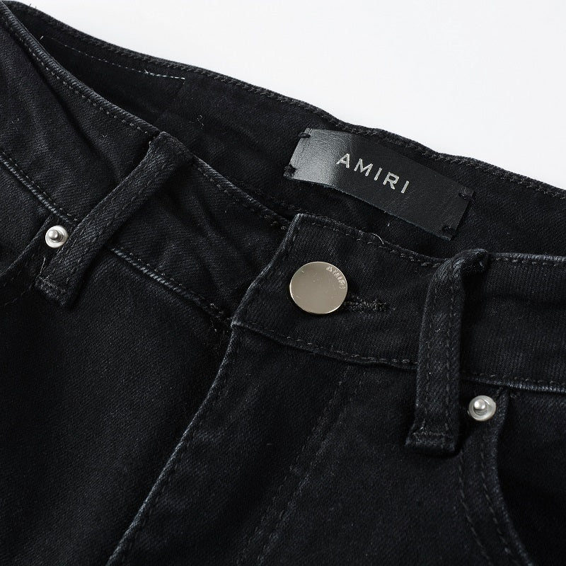 AMIRI Slim Fit Full Logo Distressed Jeans #1322