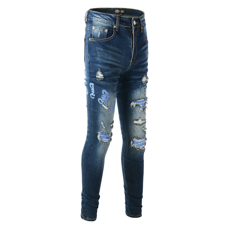 AMIRI Jeans #838 – Slim Fit Distressed Denim