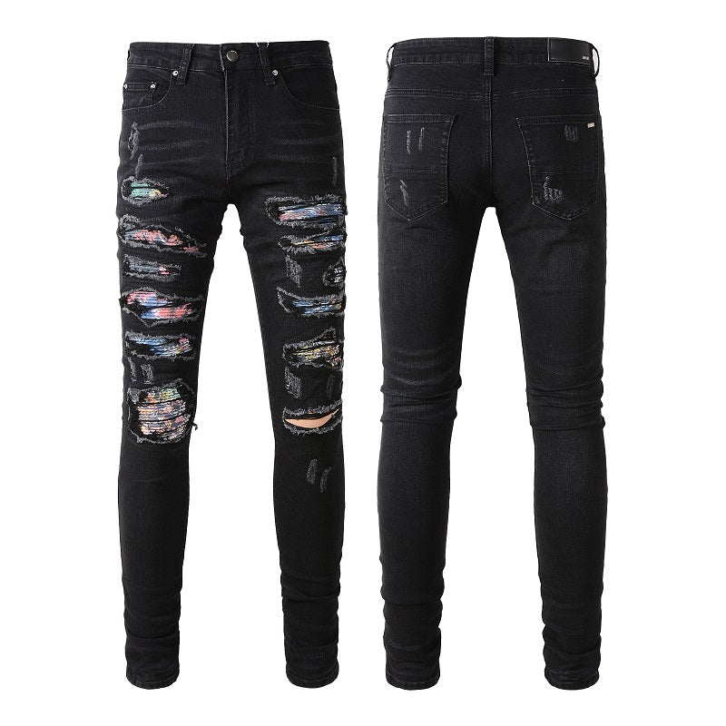 AMIRI Jeans #875 – Slim Fit Distressed Denim