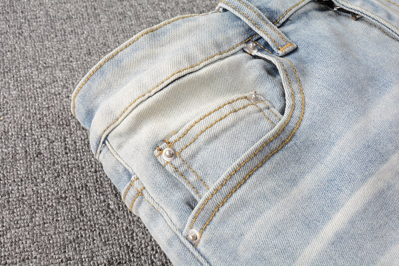 AMIRI Jeans #808 | Slim Fit Distressed Denim