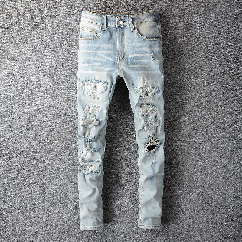 AMIRI Jeans #808 | Slim Fit Distressed Denim