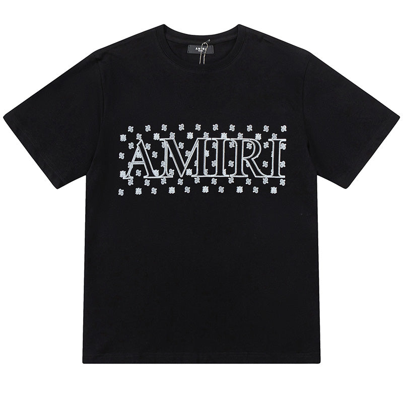 AMIRI Logo Appliqué Printed Cotton Jersey T-Shirt