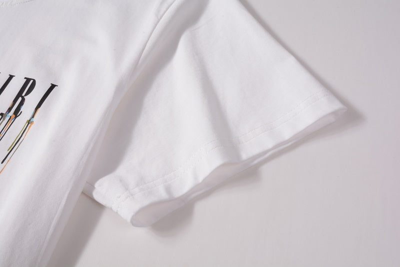 AMIRI Logo Print Cotton Jersey T-Shirt