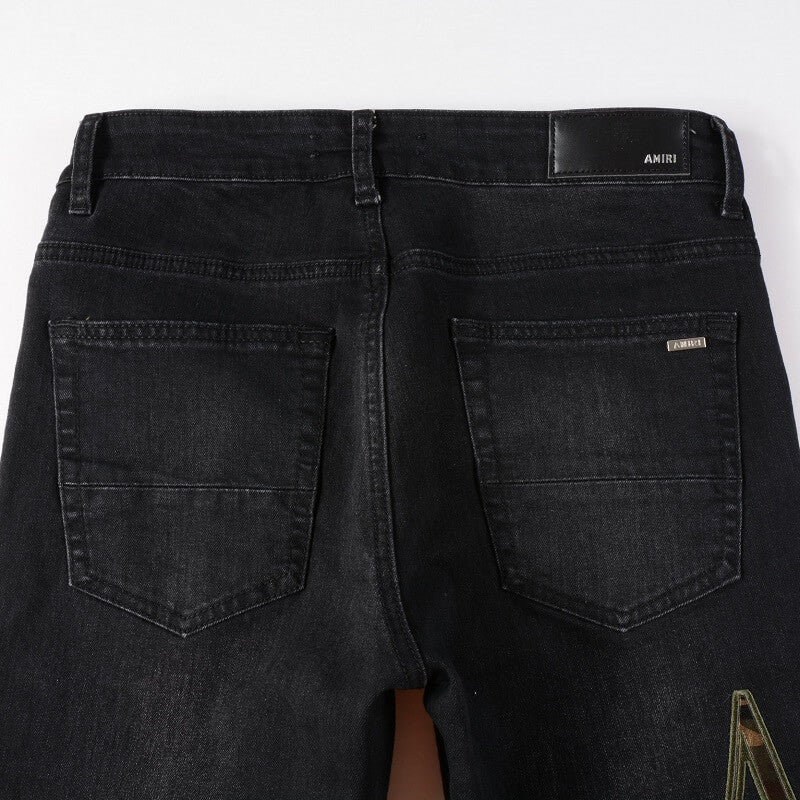 AMIRI Jeans #872 – Slim Fit Distressed Denim