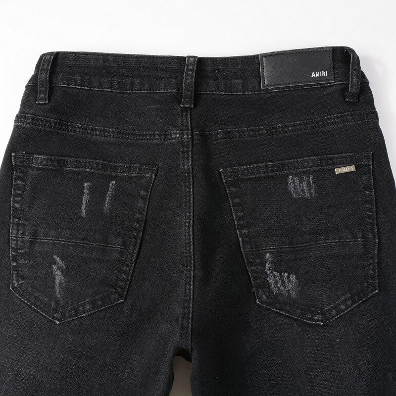 AMIRI Jeans #875 – Slim Fit Distressed Denim