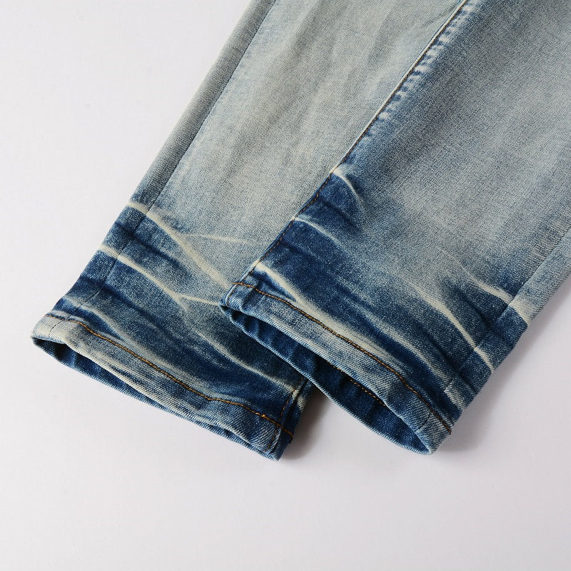 AMIRI Jeans #6848 – Slim Fit Distressed Denim