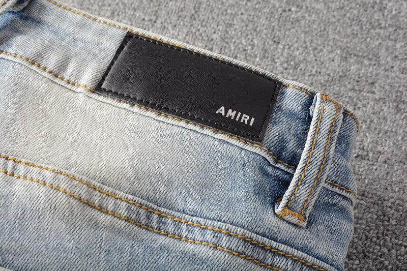 AMIRI Jeans #808 | Slim Fit Distressed Denim