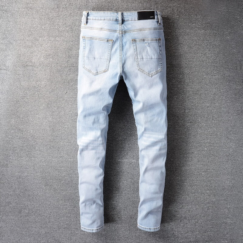 AMIRI Jeans #699 – Slim Fit Distressed Denim