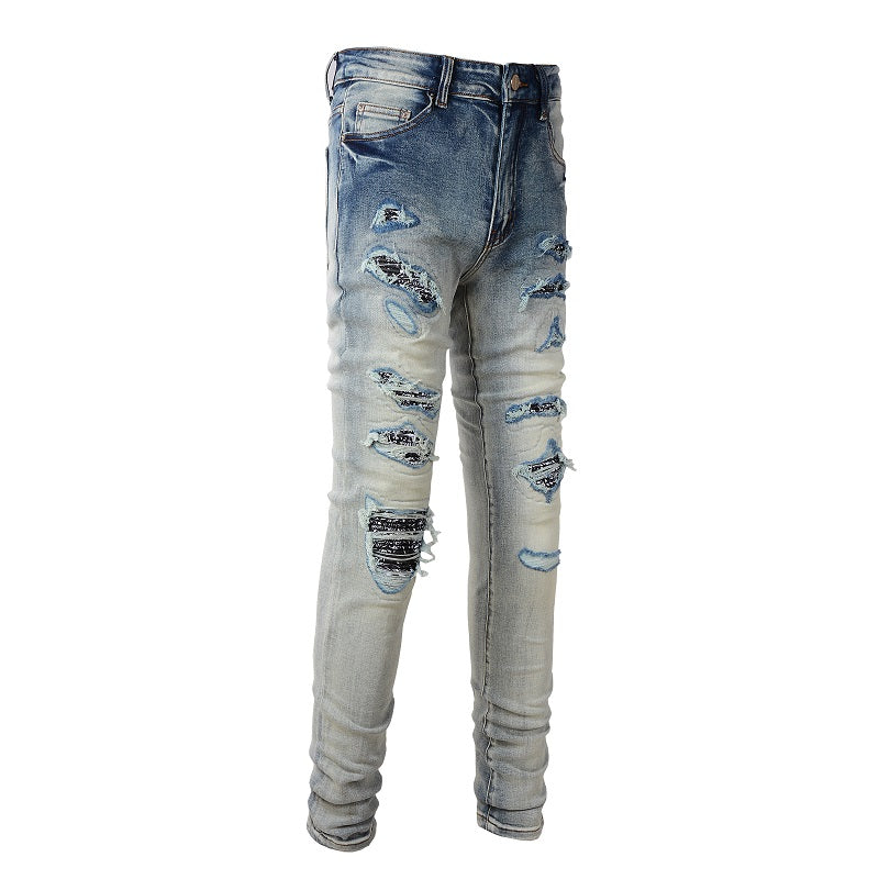 AMIRI Slim Fit Distressed Jeans #6677