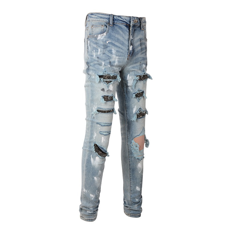 AMIRI Slim Fit Distressed Jeans #6626