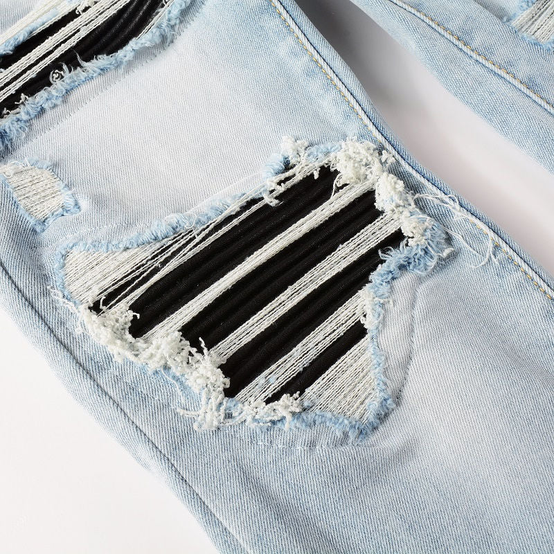 AMIRI Jeans #1307 – Slim Fit Distressed Denim