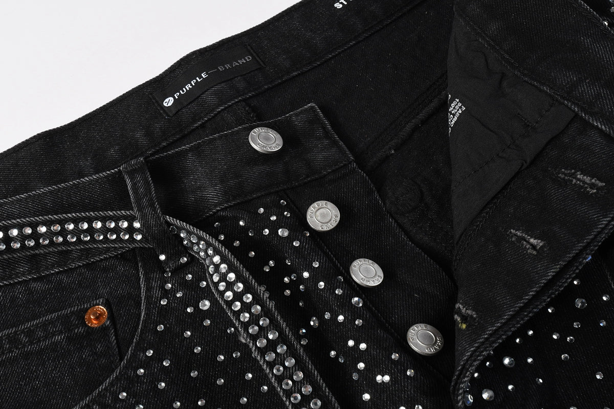 Purple Brand Crystal Diamond Jeans #9128