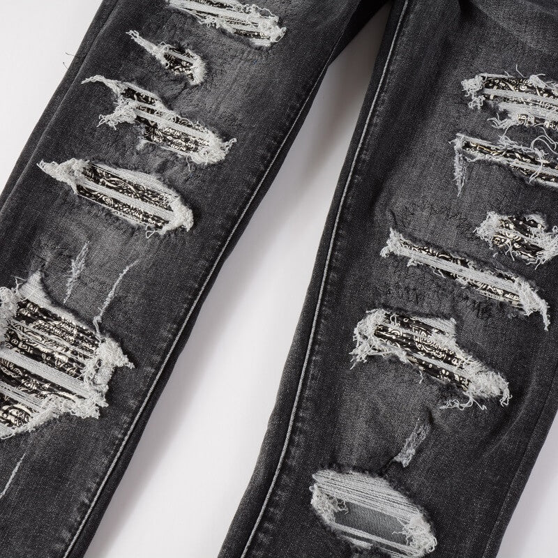 AMIRI Slim Fit Jeans #852 – Distressed Denim