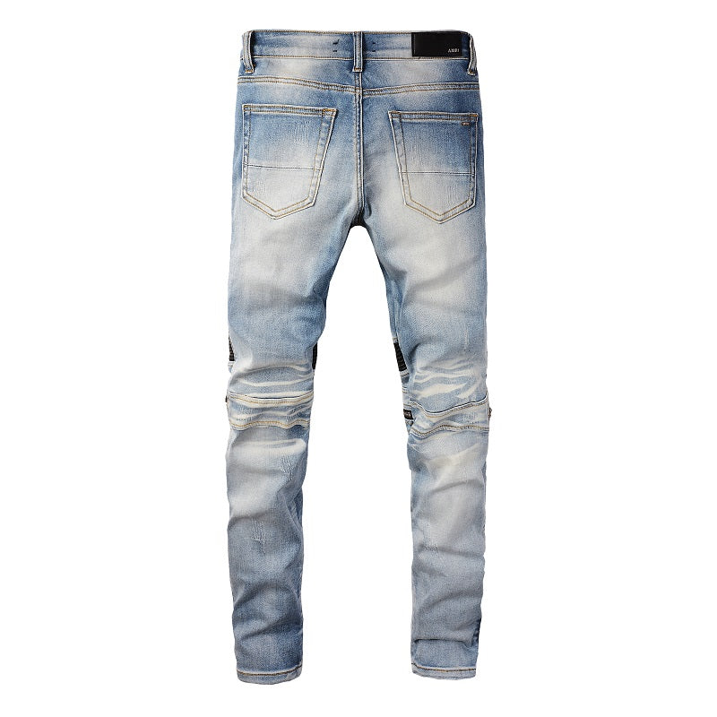 AMIRI Jeans #606 – Slim Fit Distressed Denim