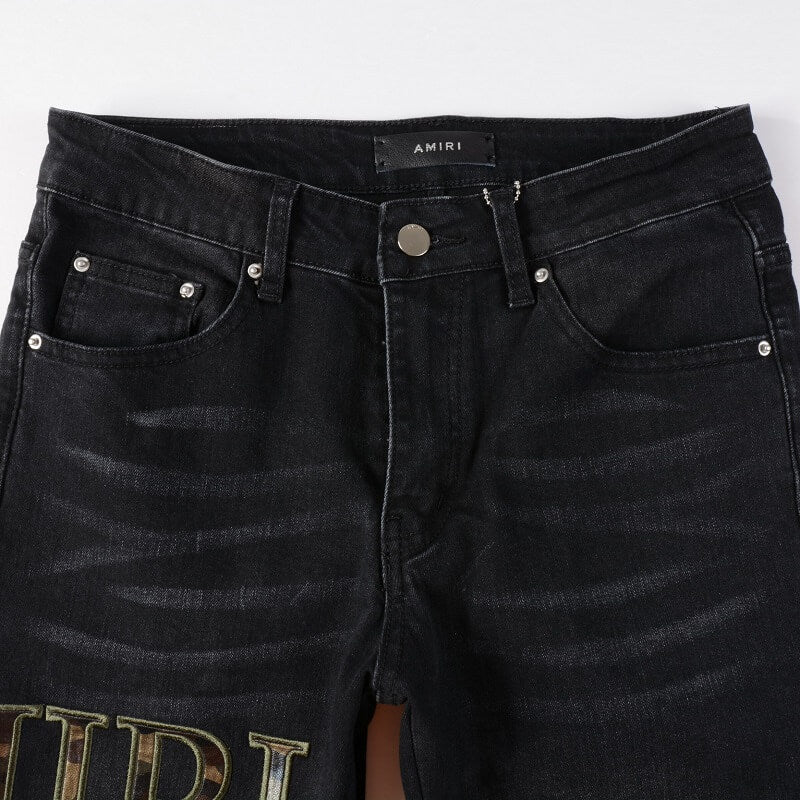 AMIRI Jeans #872 – Slim Fit Distressed Denim
