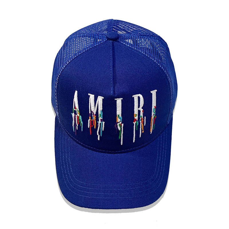AMIRI Color Splash Paint Cap in Blue