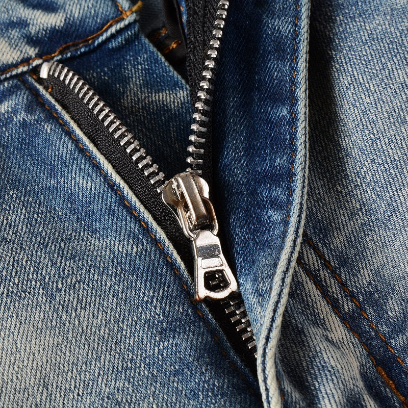 AMIRI Jeans #6848 – Slim Fit Distressed Denim