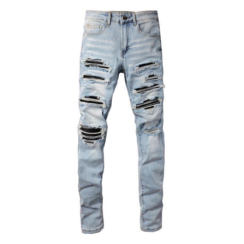 AMIRI Jeans #1307 – Slim Fit Distressed Denim