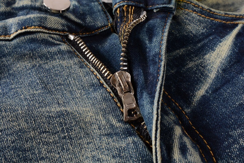 AMIRI Slim Fit Distressed Jeans #684