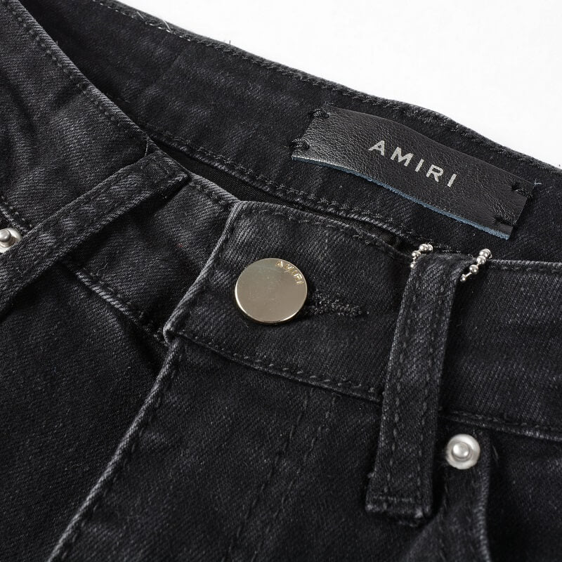 AMIRI Jeans #875 – Slim Fit Distressed Denim