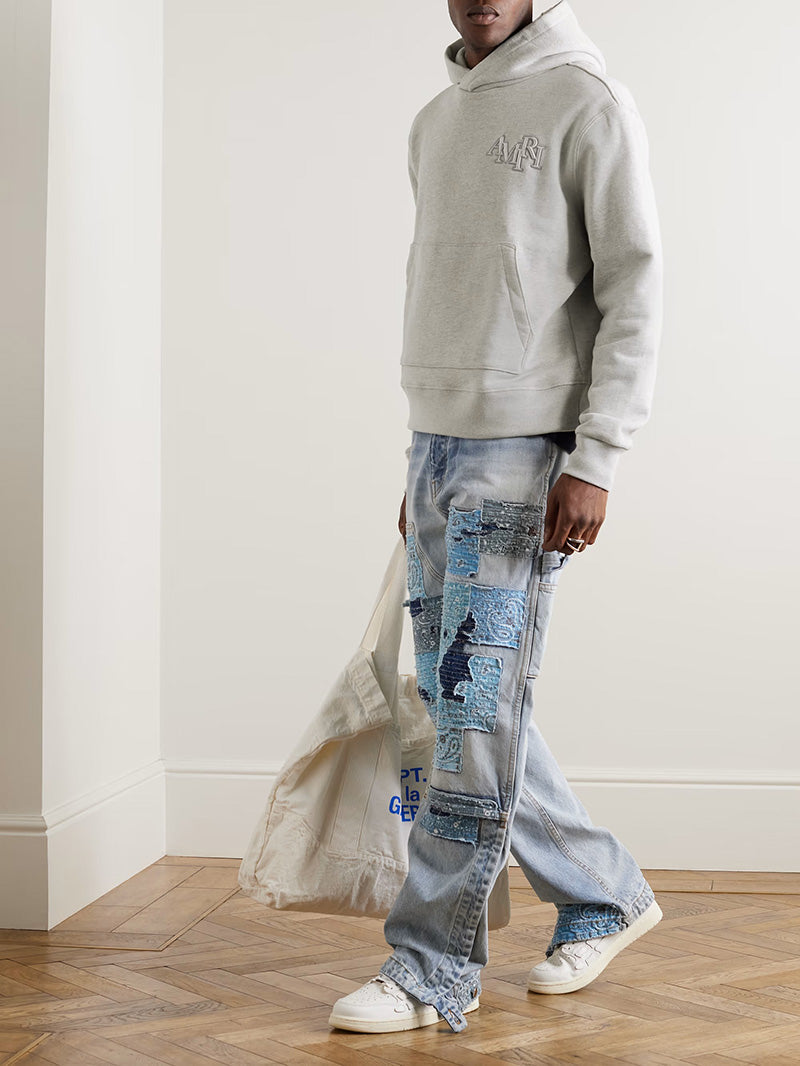 AMIRI Logo-Embroidered Cotton-Jersey Hoodie